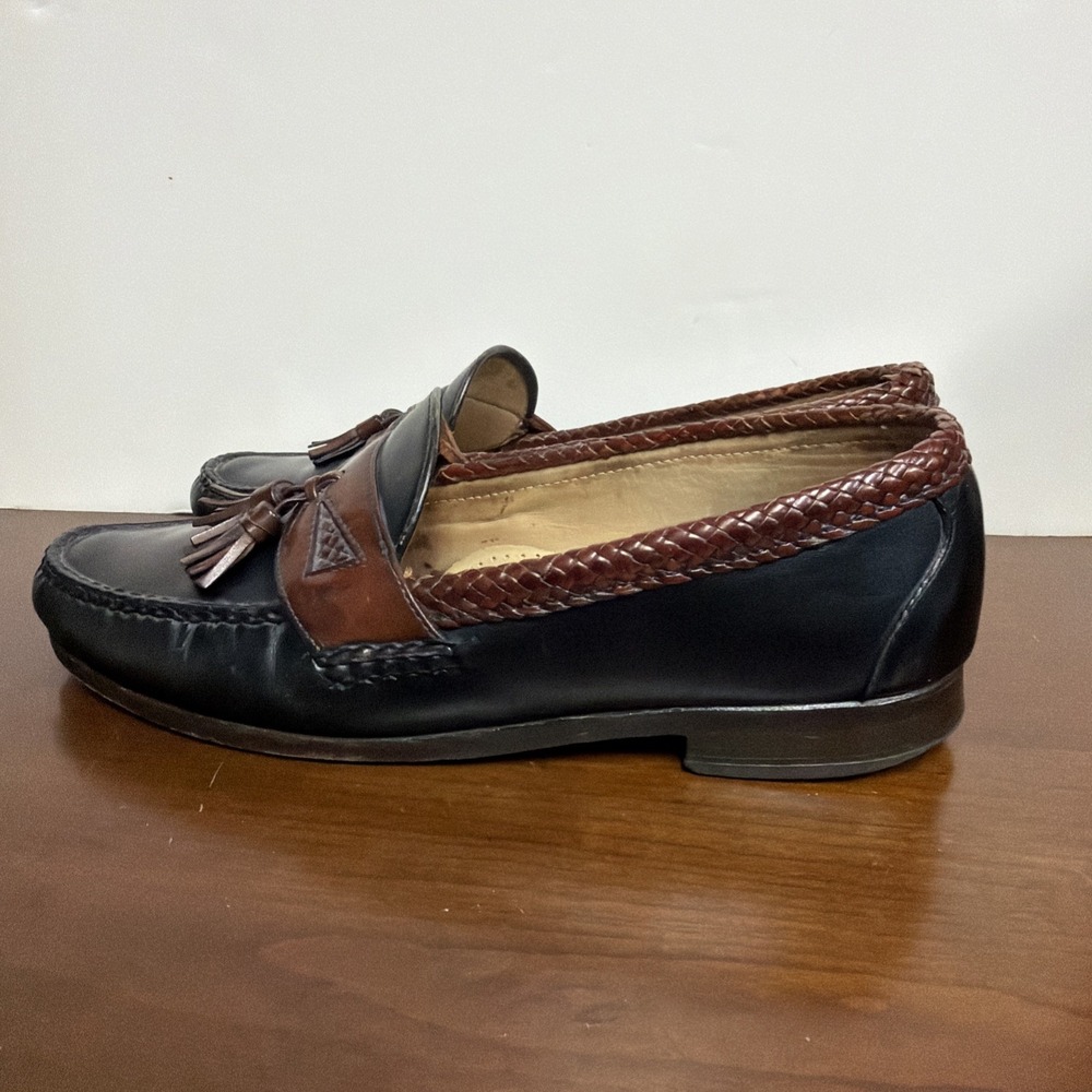 Allen Edmonds Tassel Loafers, Black And Brown Men's Size 11 D 5/68 - Picture 6 of 10
